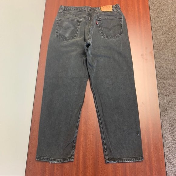 Vintage Men's 550 Black Levi's High Rise Mom Jeans - Picture 5 of 6